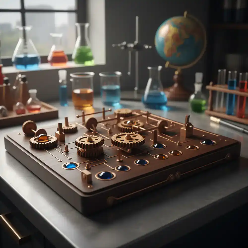 Wooden math logic board