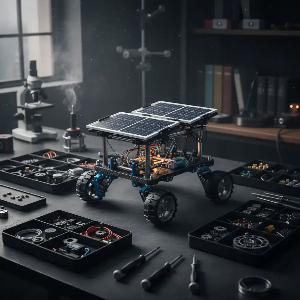Solar powered rover building kit